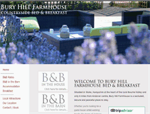 Tablet Screenshot of buryhillfarmhouse.co.uk